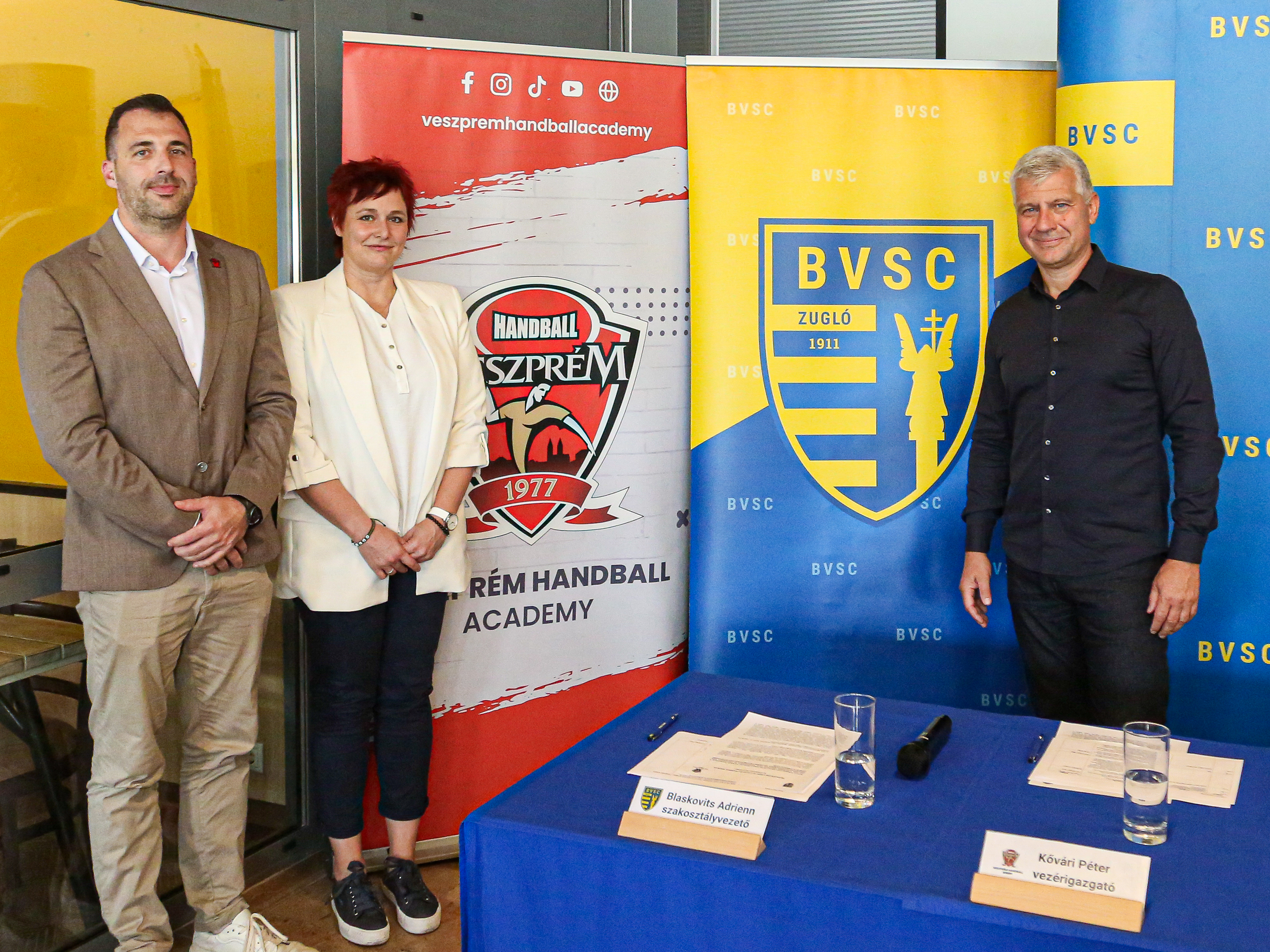Együttműködik a BVSC és a Veszprém Kézilabda Akadémia az utánpótlás-nevelésben